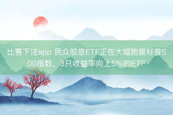 比赛下注app 民众股息ETF正在大幅跑赢标普500指数，3只收益率向上5%的ETF