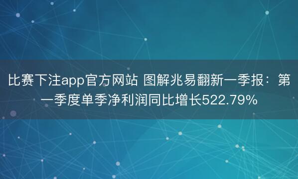 比赛下注app官方网站 图解兆易翻新一季报：第一季度单季净利润同比增长522.79%