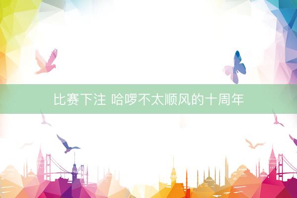 比赛下注 哈啰不太顺风的十周年